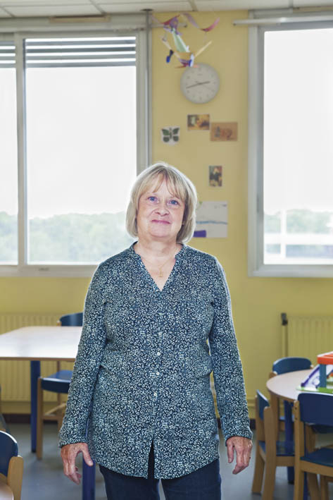 Madame Croizier photographiée par Alice Meyer au service de Chirurgie Infantile Viscérale du CHU d'enfants de Nancy-Brabois en mai 2013 dans le cadre des 40 ans du CHU de Nancy-Brabois.