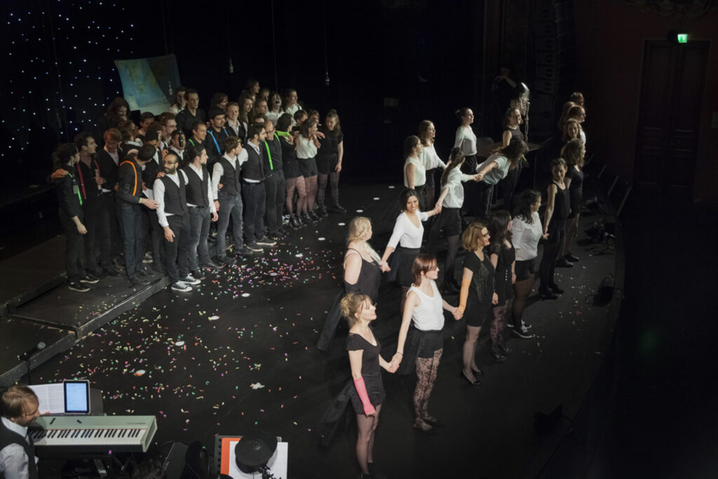 Spectacle Electrogenese, de la chorale universitaire de Nancy, Salle Poirel, 2018. Photographié par Alice Meyer