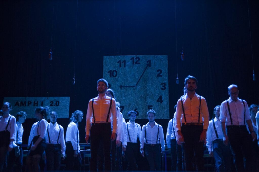 Spectacle Electrogenese, de la chorale universitaire de Nancy, Salle Poirel, 2018. Photographié par Alice Meyer