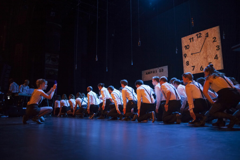 Spectacle Electrogenese, de la chorale universitaire de Nancy, Salle Poirel, 2018. Photographié par Alice Meyer