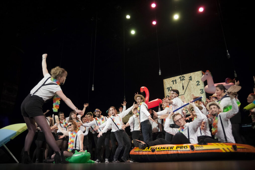 Spectacle Electrogenese, de la chorale universitaire de Nancy, Salle Poirel, 2018. Photographié par Alice Meyer