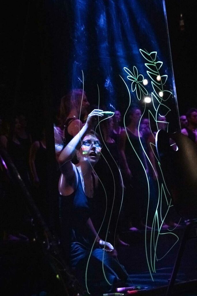 Spectacle Lumen, de la chorale universitaire de Nancy, Salle Poirel, 2019. Photographié par Alice Meyer